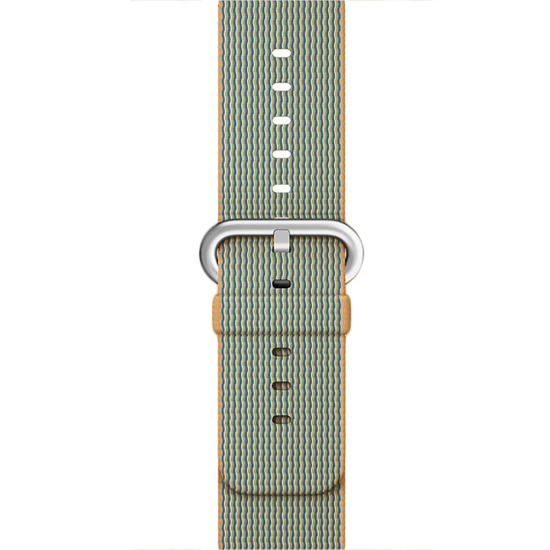 Ремешок для apple watch series 5 4 3 2 1 тканый нейлоновый ремешок для iWatch 44 мм 42 мм 40 мм 38 мм цветной узор Классическая пряжка - Цвет ремешка: color 14