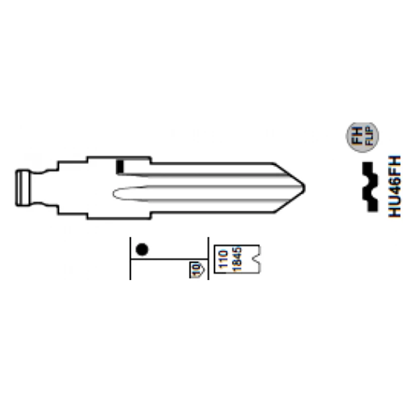 Универсальные пульты дистанционного управления KEYECU 25x KEYDIY левый ключ 43 # HU46 для Opel