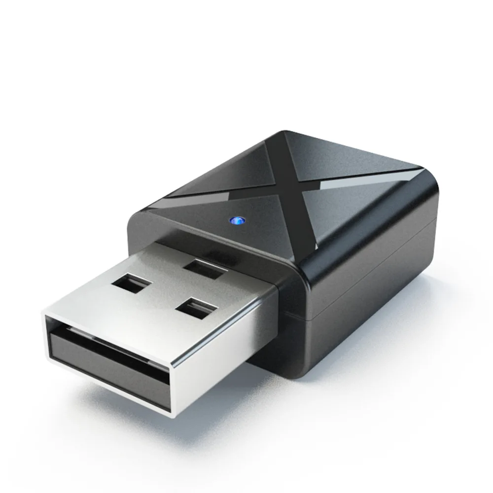 Беспроводной Bluetooth 5,0 аудио приемник передатчик Mini USB 3,5 мм 2-в-1 bluetooth-адаптер для ТВ компьютера автомобиля AUX самая последняя модель