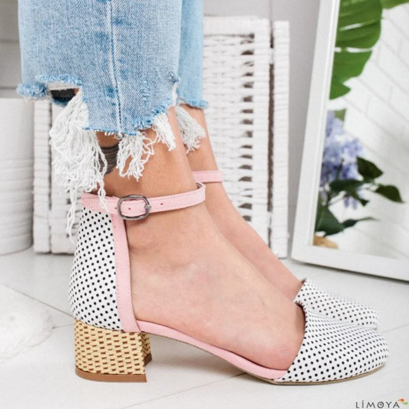 MoneRffi Sandalias Mujer 2019 босоножки на массивном каблуке с ремешком и открытым носком