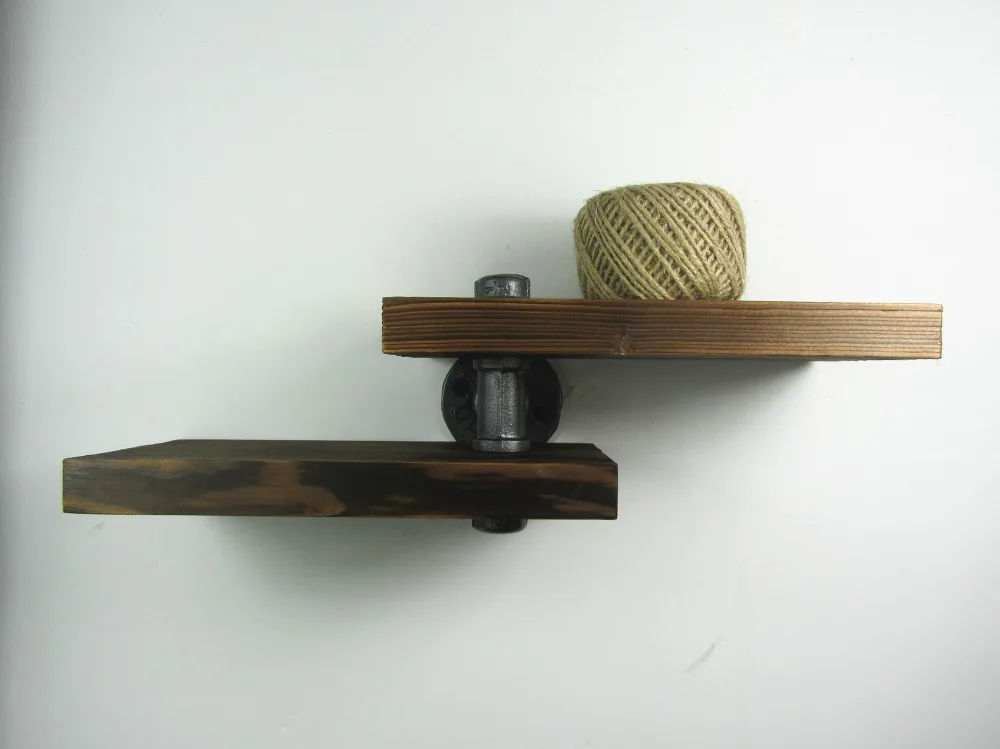 Деревянная настенная полка стеллаж для ресторана бара кафе магазина|wall mounted