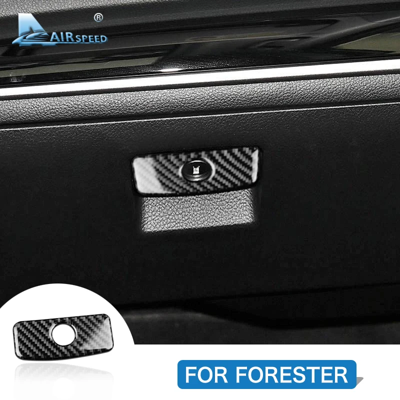 

Airspeed углеродное волокно для Subaru Forester 2016 2017 Subaru Forester аксессуары для автомобиля Glovebox переключатель панель крышка наклейка интерьер