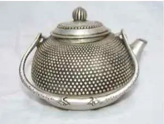 

Редкий тибетский серебряный чайник Бесплатная доставка