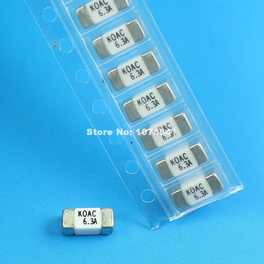 50 шт. KOAC SMD SMT 1808 6.3A 125 В поверхностного монтажа основная плата предохранители
