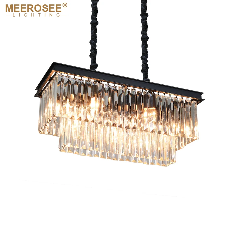 Современные прямоугольные подвесные светильники Хрустальные люстры de cristal лампа