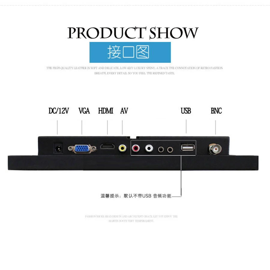 11 6 дюймовый открытый металлический каркас промышленный монитор VGA AV BNC HDMI ips ЖК
