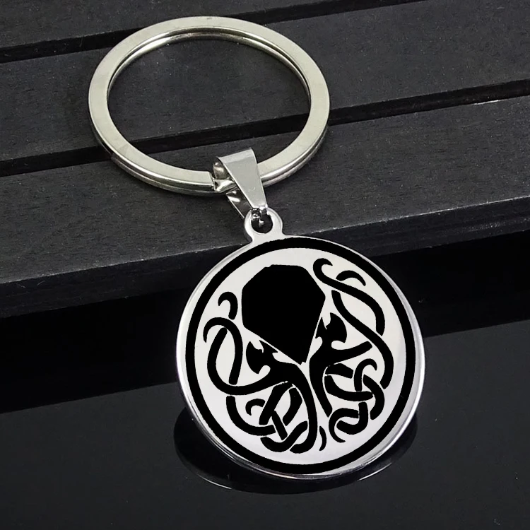 Прямая поставка брелок с символом Cthulhu из полированной нержавеющей стали