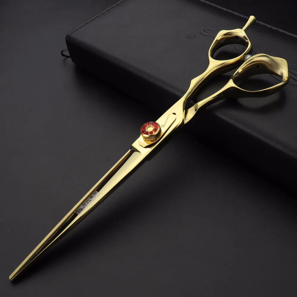 Золотистые 7 дюймовые японские импортные искусственные инструменты для стрижки