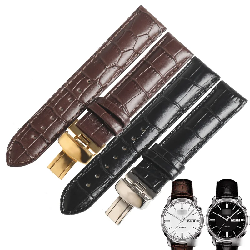 Ремешок WENTULA для часов TISSOT T065.430 из телячьей кожи браслет натуральной воловьей