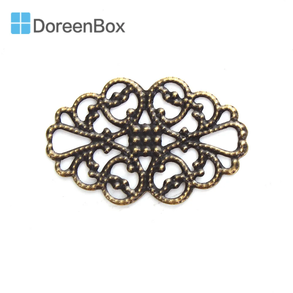 Doreen Box украшения из сплава цинка на основе с бронзовой филигранью под старину