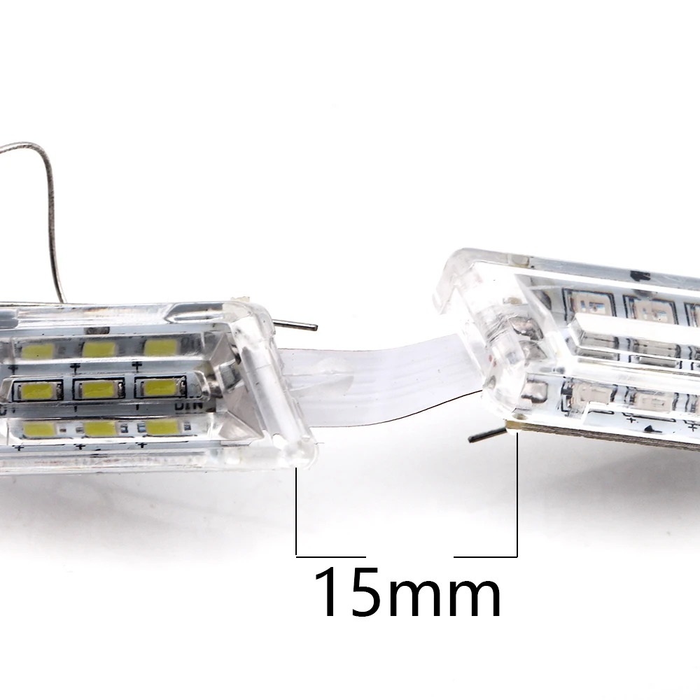 YM E Bright! 2 шт. (1 пара) DRL двухцветные белые/Янтарные динамические стрейсеры