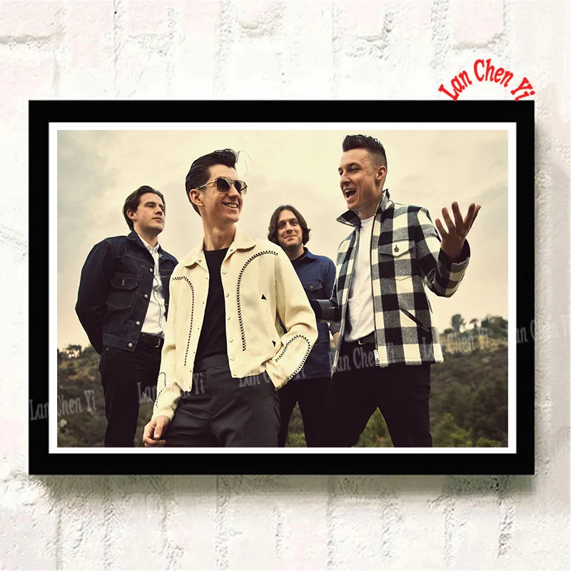 Небесно-голубой Arctic Monkeys музыкальная группа с белым покрытием бумажные плакаты Современная живопись плакаты настенные художественные картины для украшения гостиной - Цвет: Небесно-голубой