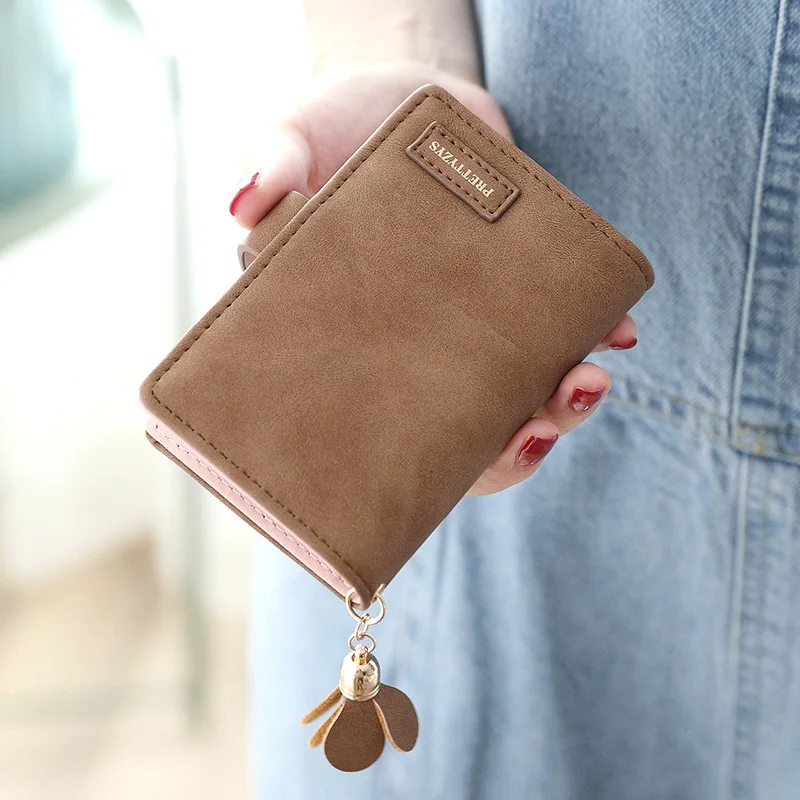 Brown Prettyzys 20 слотов для карт матовый из искусственной кожи держатель для карт s модный карамельный цвет кошелек для кредитных карт брендовый женский бизнес-держатель для карт - Цвет: Brown