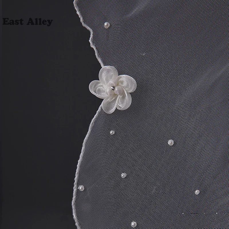 Длина кончика пальца ручной работы 2 слоя Белые цвета слоновой кости цветы