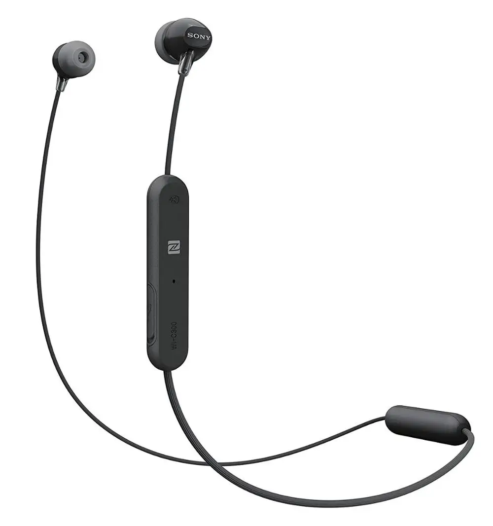 SONY WI-C300 беспроводные наушники-вкладыши hands-free bulit-in микрофон - Цвет: Черный