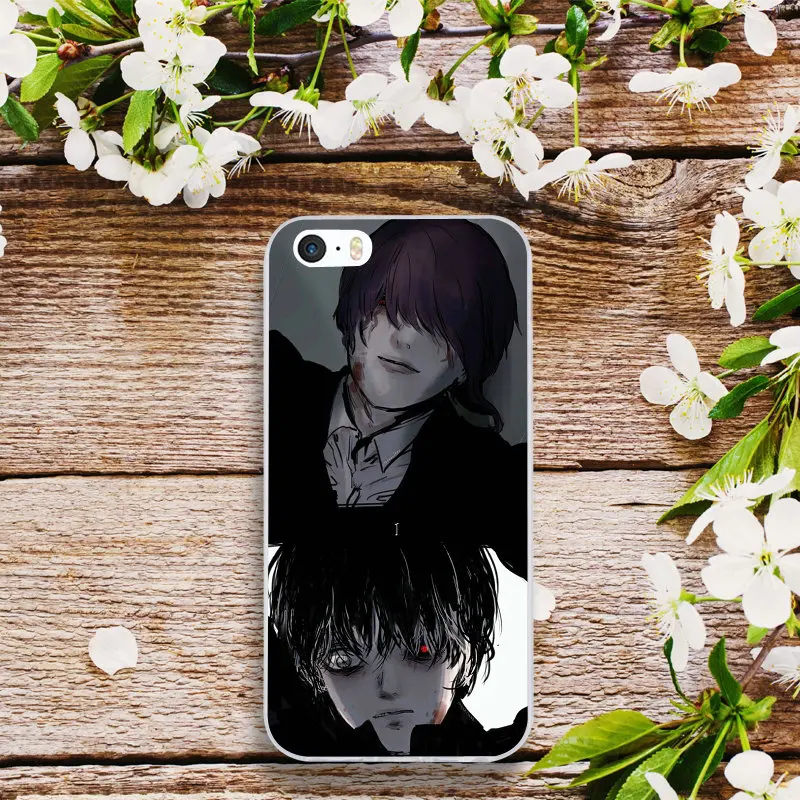 Мягкие чехлы для мобильных телефонов iPhone X XR XS Max 4 4S 5 5S 5C SE 6 6s 7 8 Plus Bags Hot Anime Tokyo Ghoul Kaneki Ken.