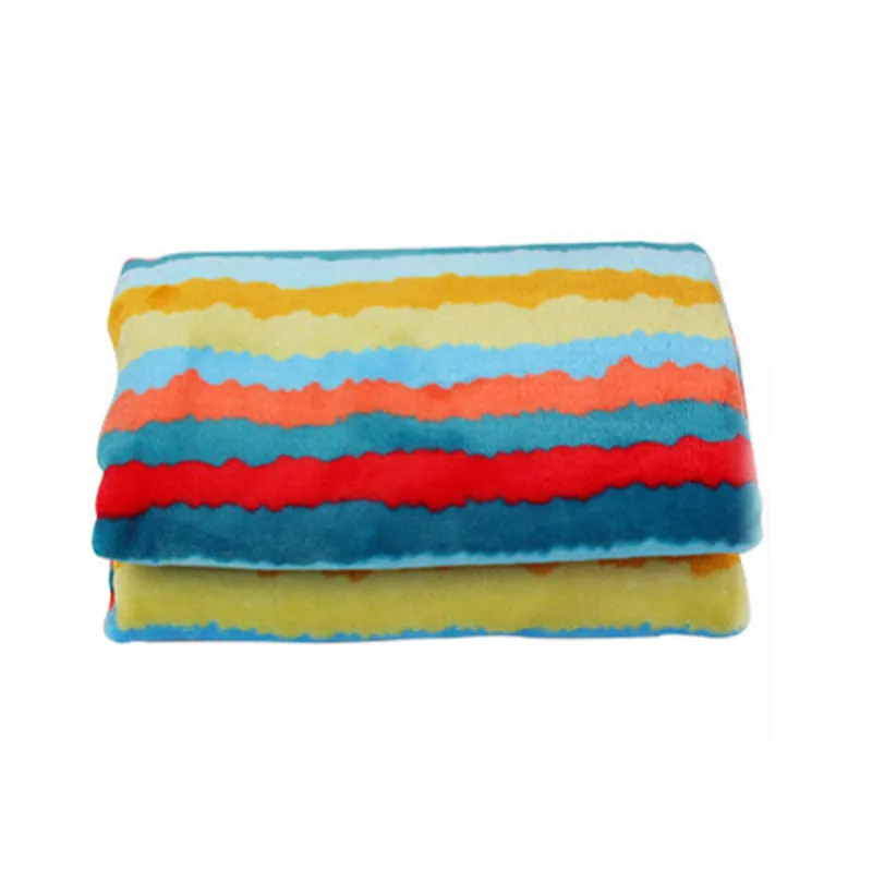 Wave multicolor Полосатое детское одеяло s утолщенное Коралловое флисовое детское Пеленальное Bebe конверт обертывание постельное белье для новорожденных малышей одеяло - Цвет: Wave multicolor
