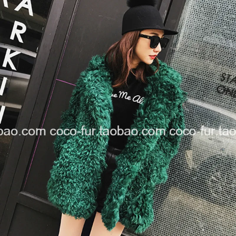 Chic Fleece Blazer Shaggy Faux Fur Lapel Hairy Coat Plush Jacket Velvet Long Cardigan Lamb Outwear Trench Tops 2018 |
