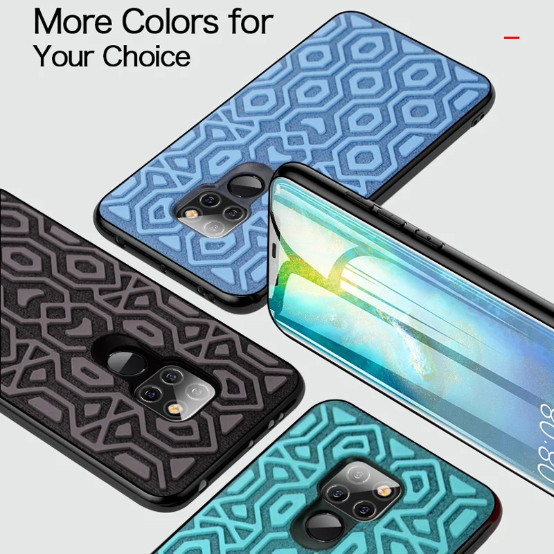 Чехол для Huawei mate 20 чехол X защитный силиконовый Противоскользящий тканевый
