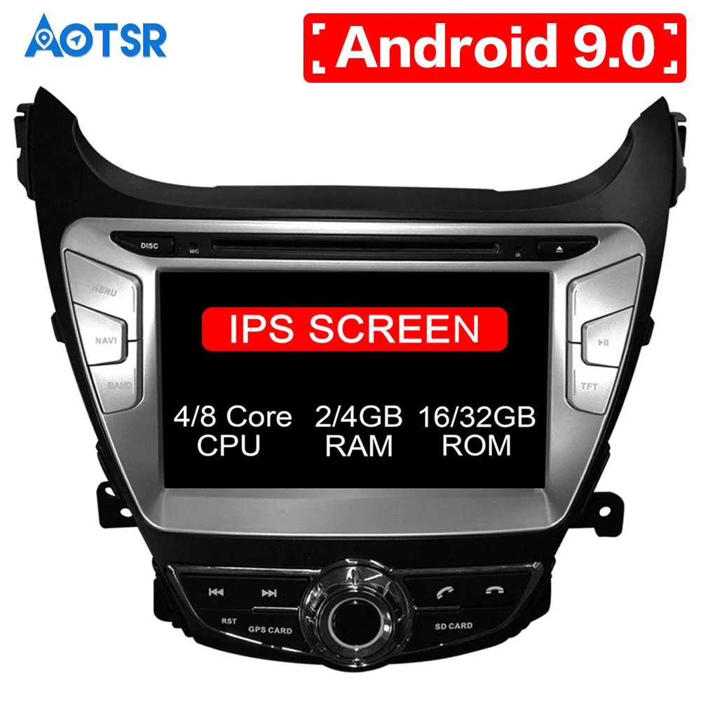 Система мультимедийная Автомобильная на Android 9 0 8 дюймов GPS-навигация для Hyundai