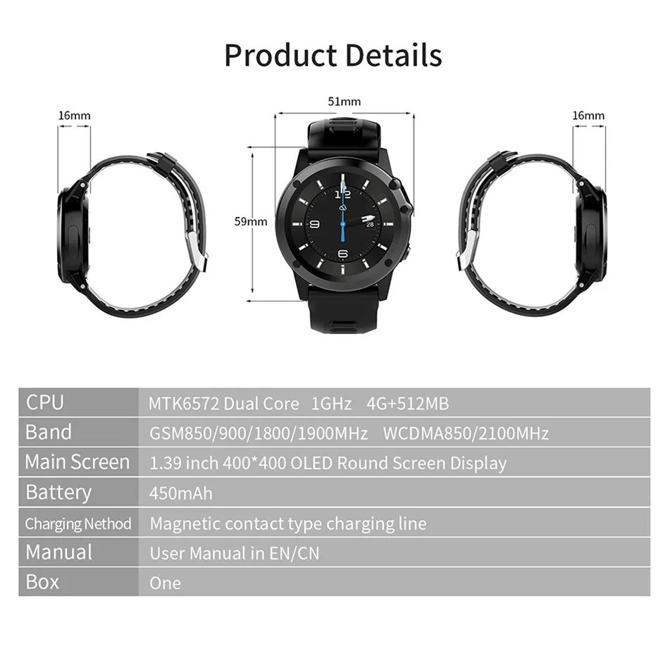 YKSO IP68 Профессиональный Водонепроницаемый smart watch Android 4 gps часы H1 Носимых устройств