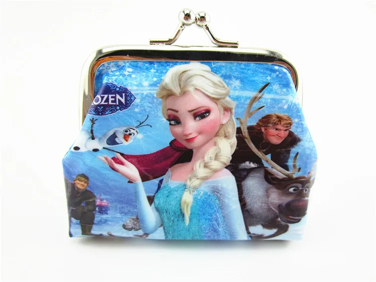 1pcDisney Мультфильм Дети Замороженные портмоне Эльза оболочки сумка девочка подарок на день рождения пакет кукла аксессуары косметическая игрушка сумка для хранения