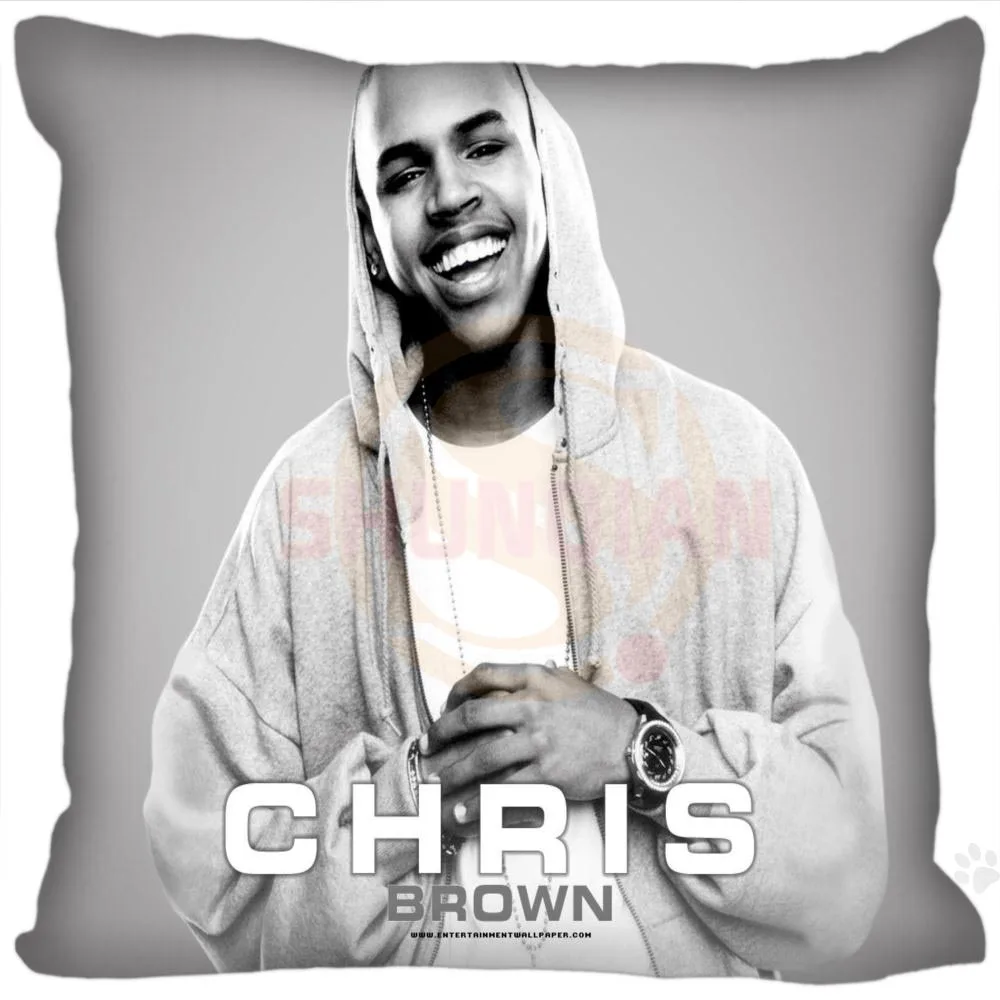 H + P #69 Новинка Лидер продаж Пользовательские наволочки Chris Brown #4 мягкие размером