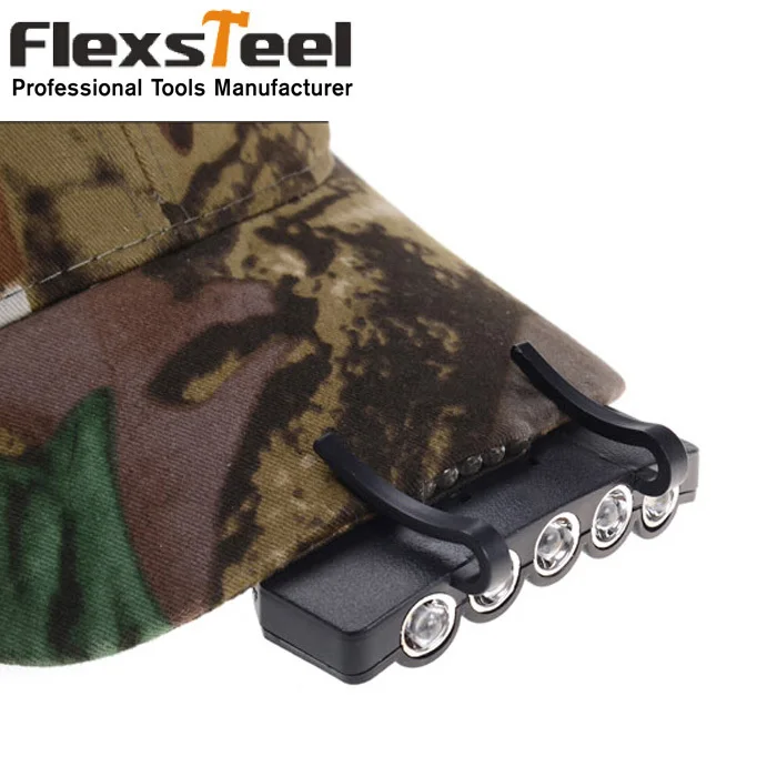 Flexsteel 5 ультра яркие светодиоды Кемпинг рыболовный Головной фонарь шляпа Кепки