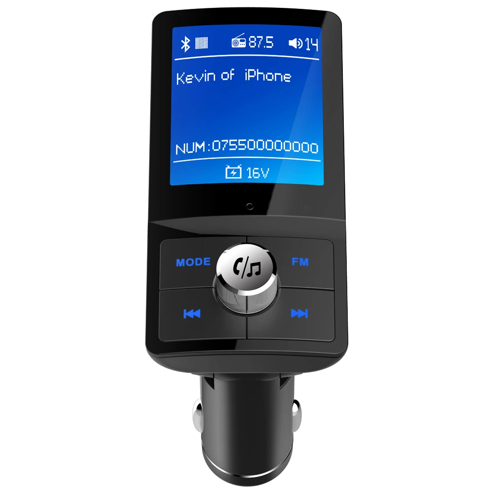 Новый BC45 Bluetooth FM передатчик Aux модулятор беспроводной громкой связи