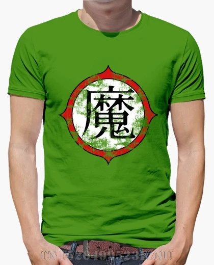2018 Spring At a loss t shirt men Piccolo Kanji short O neck Knitted Hipster Tees | Мужская одежда