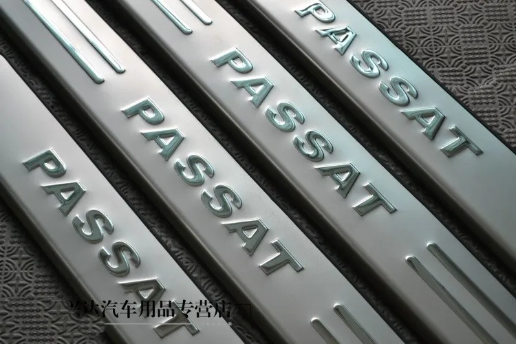 Накладки на пороги из нержавеющей стали для Volkswagen Passat b7 2011