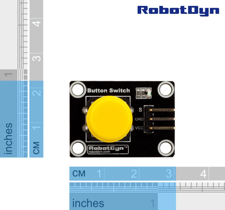 Модуль кнопочного выключателя (зеленый). С светодиодный светильник действий.|module
