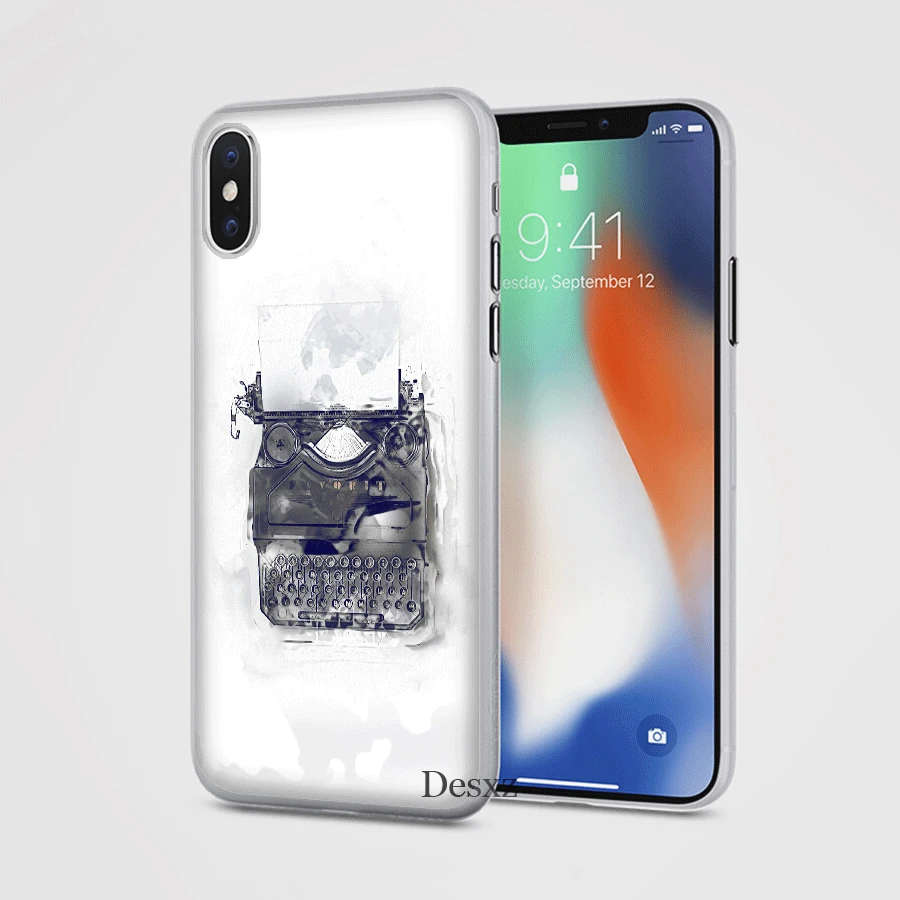 Чехол для телефона подставка ретро камера пишущая машинка iPhone 5 5S SE 6 6s 7 8 Plus X XS XR Max