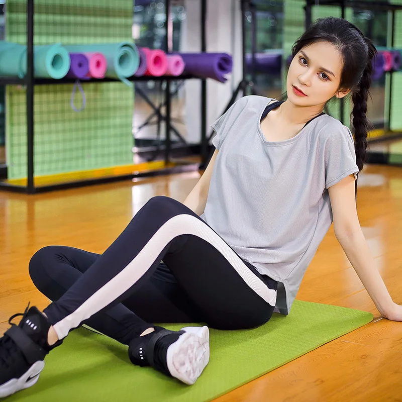 Женский набор для йоги колготки спортивная одежда спортивные штаны бега фитнес