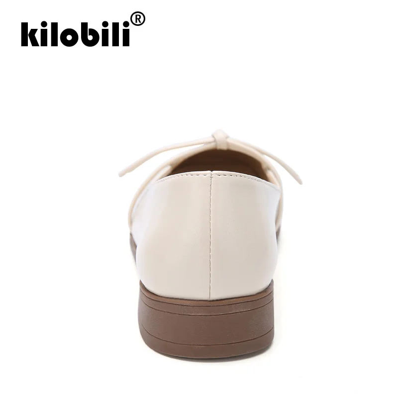 Kilobili/2019 г. весенние женские туфли-оксфорды балетки на плоской подошве женская