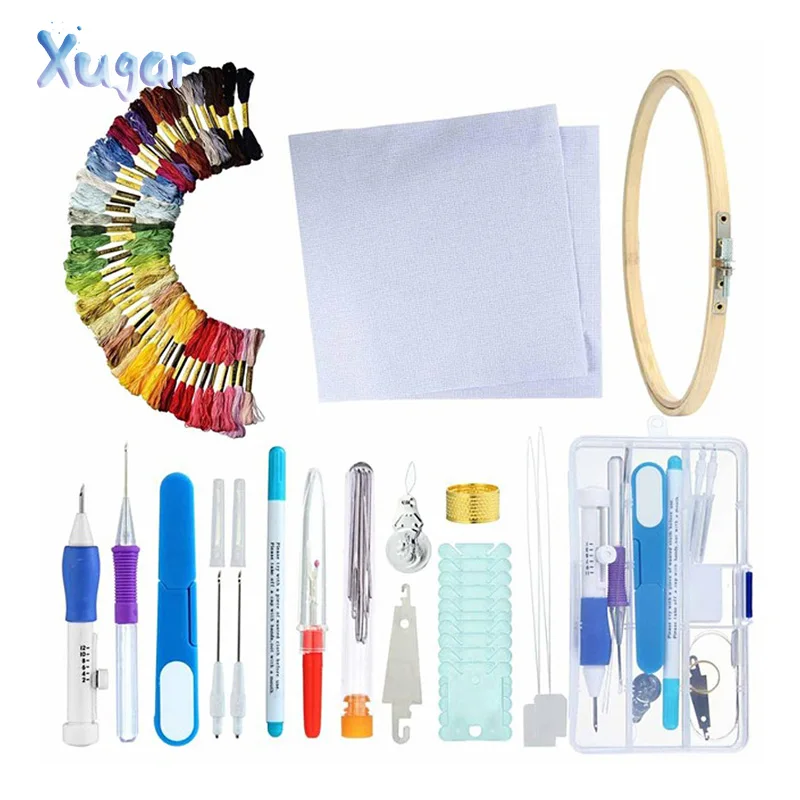 Волшебная ручка для вышивки вышивка узоры набор игл инструмент рукоделия нитки
