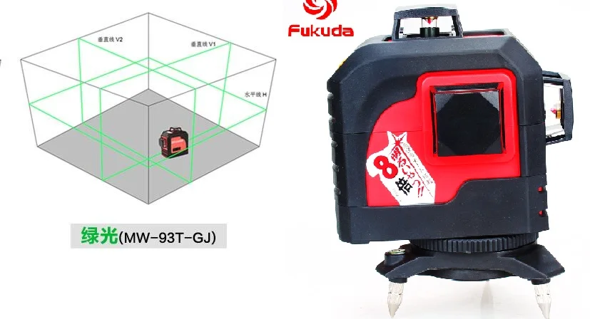 Fukuda инструментальная оптическая Промышленная электроника 3D зеленые линии
