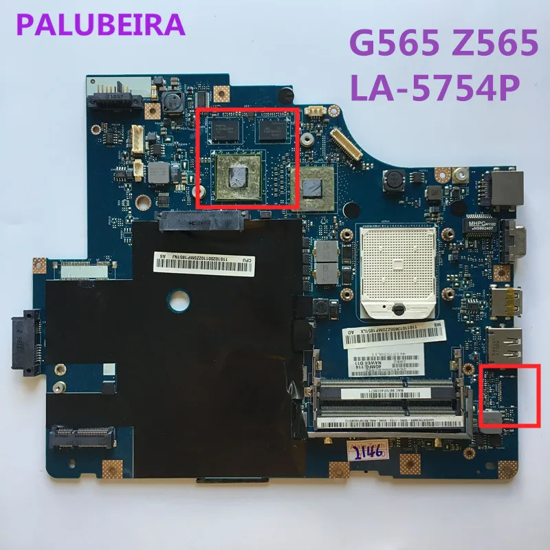PALUBEIRA для lenovo G565 Z565 Материнская плата ноутбука NAWE6 LA-5754P тестирование Быстрая Без HDMI