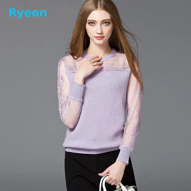 2016 Новое Прибытие Мода Компьютеры Трикотажные О-Образным Вырезом Полные