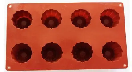 Силиконовая форма для выпечки тортов маффины желе 8 полости 2x2 дюйма|cake baking|molde