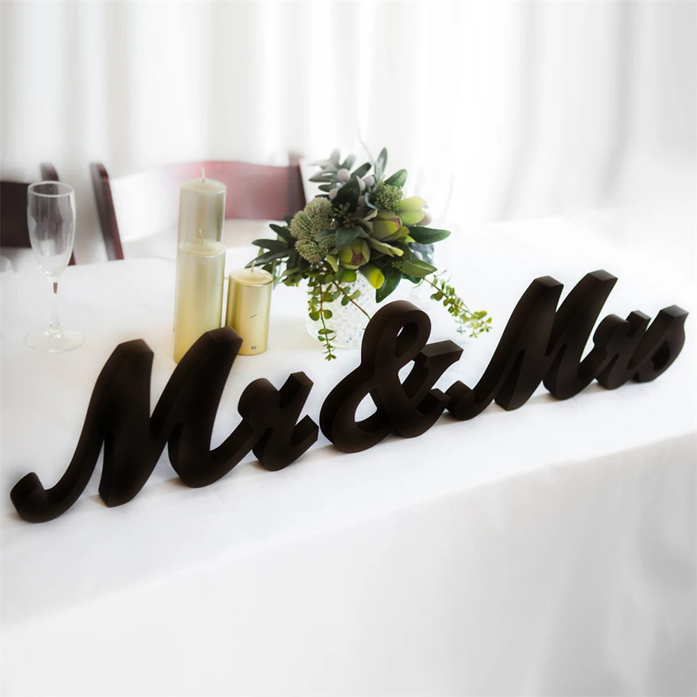 Деревянный знак Mr and Mrs свадебное украшение для милый декор стола Mr Mrs набор Mr& Mrs буквы украшения для свадьбы
