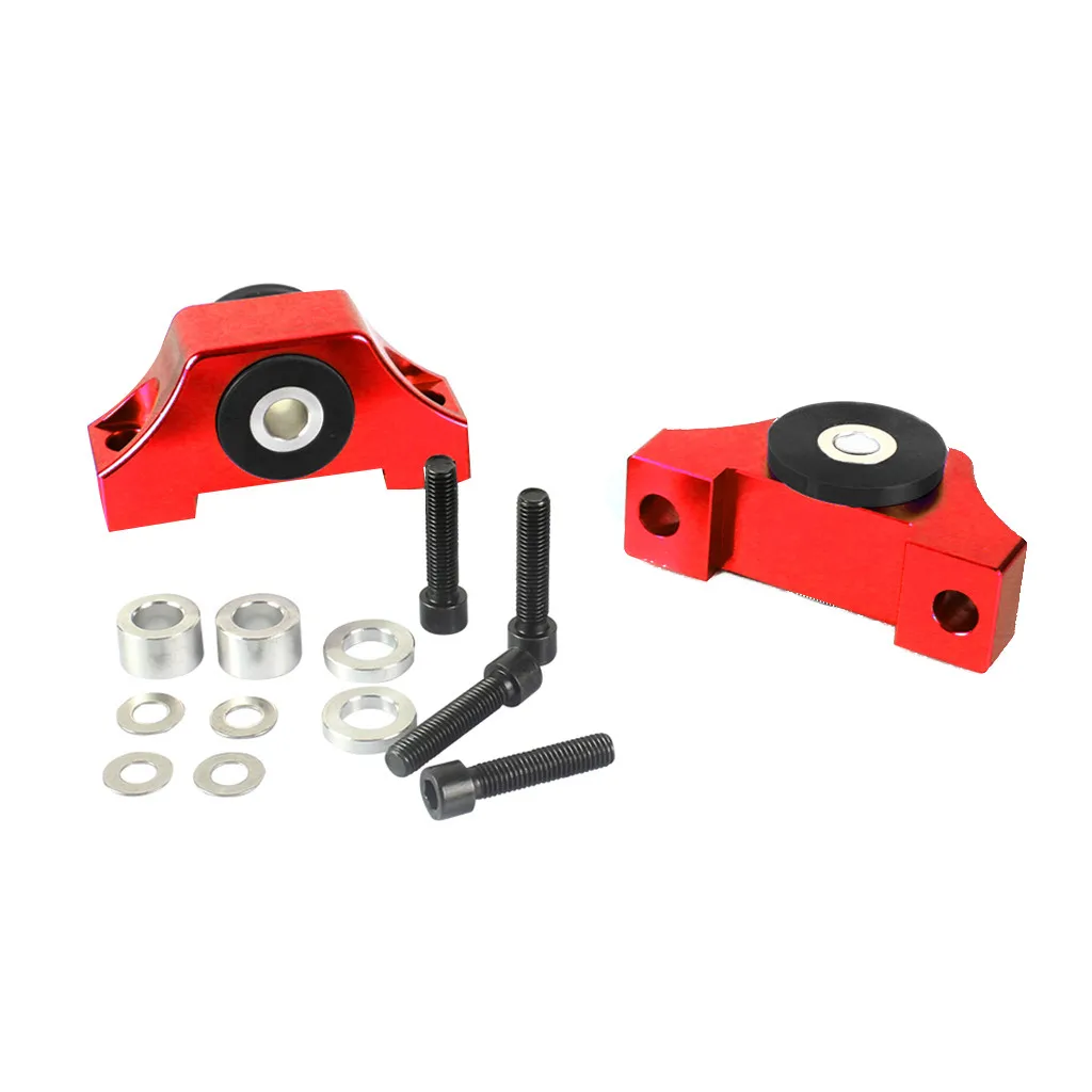 red Двигатель крутящий момент двигателя комплект крепления B-series/D-series для Honda Civic 92-01 EG EK JDM 75A дюрометр втулки анодированный потери для 8Z - Цвет: red