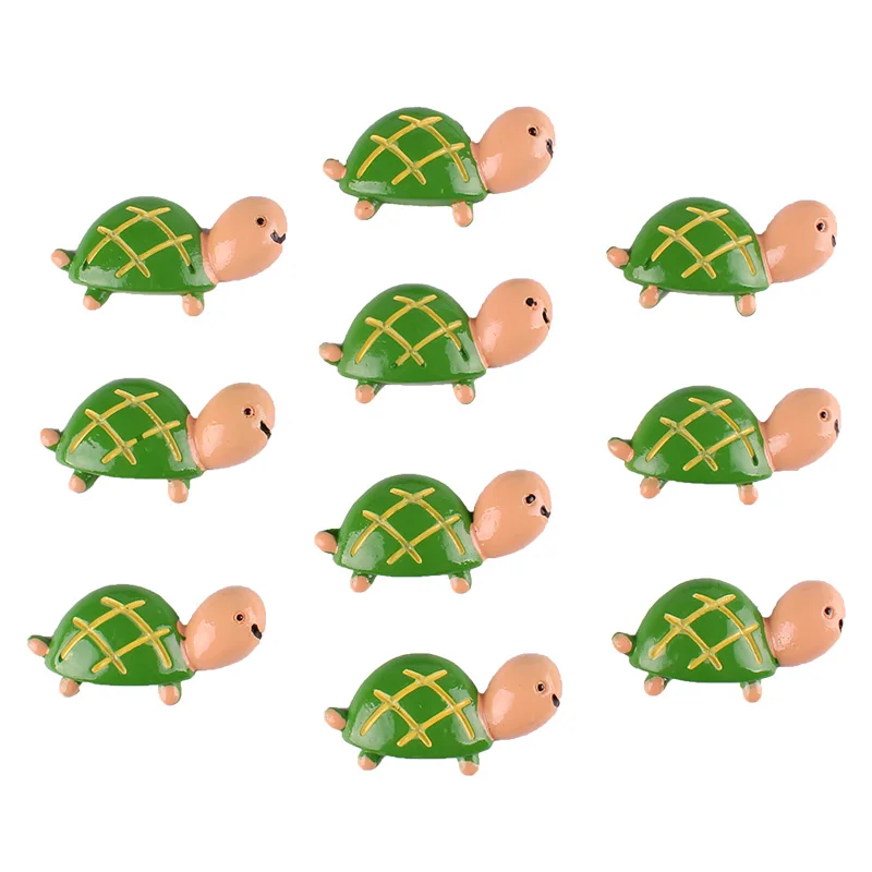

50pcs Little Green Turtles Flat back Resin Scrapbooking Crafts Embellishment Flatback Charms Cabachons