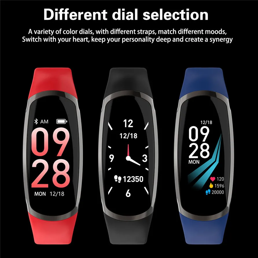 Смарт браслет R16 Android IOS пульсометр монитор сна кровяное давление фитнес трекер