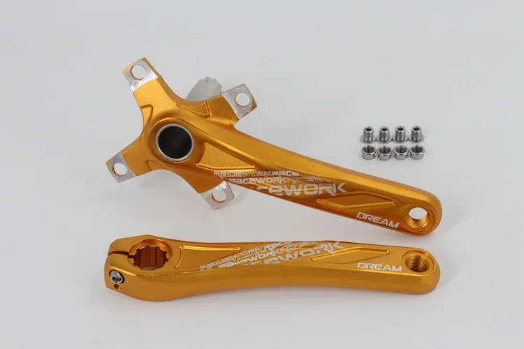 Ракетка велосипед crankset рукоятка из алюминиевого сплава 170 см 104BCD Звездочка горный велосипед Кривошип рифленый диск mtb части велосипеда
