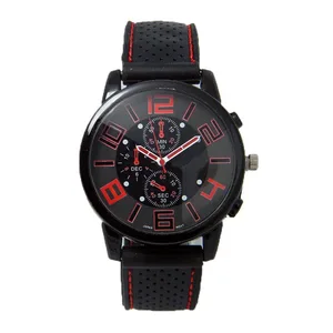 Часы наручные для мужчин и женщин, модные спортивные автомобильные, с тремя глазами