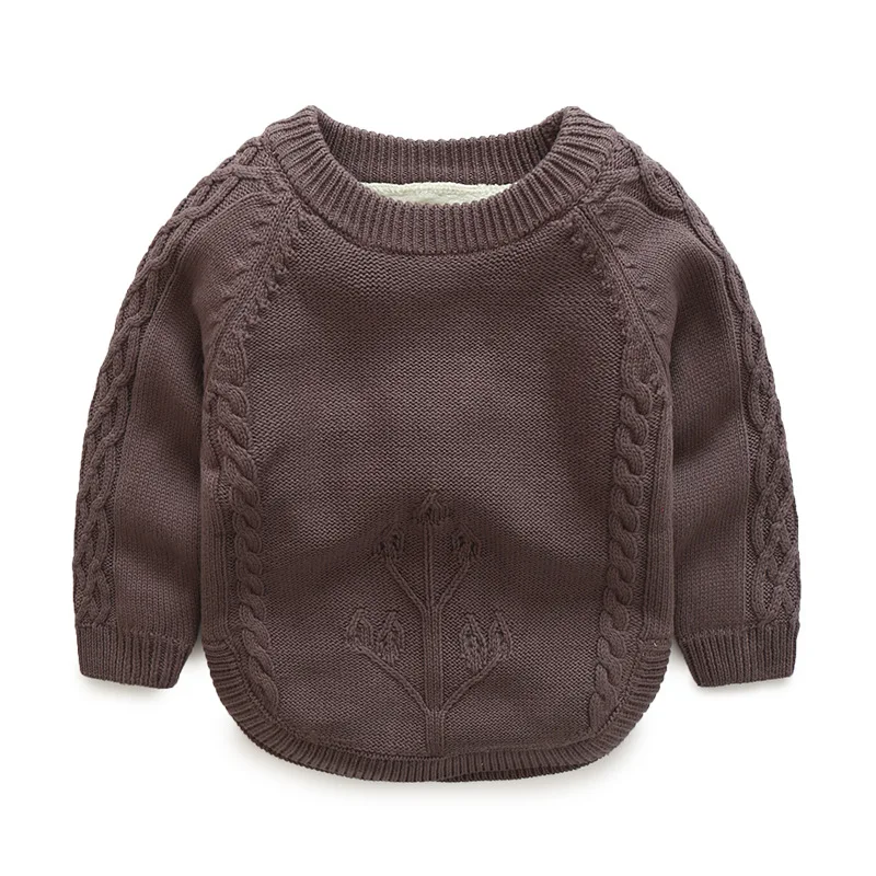 Осенне зимние детские свитера бархатный вязаный кашемировый свитер для