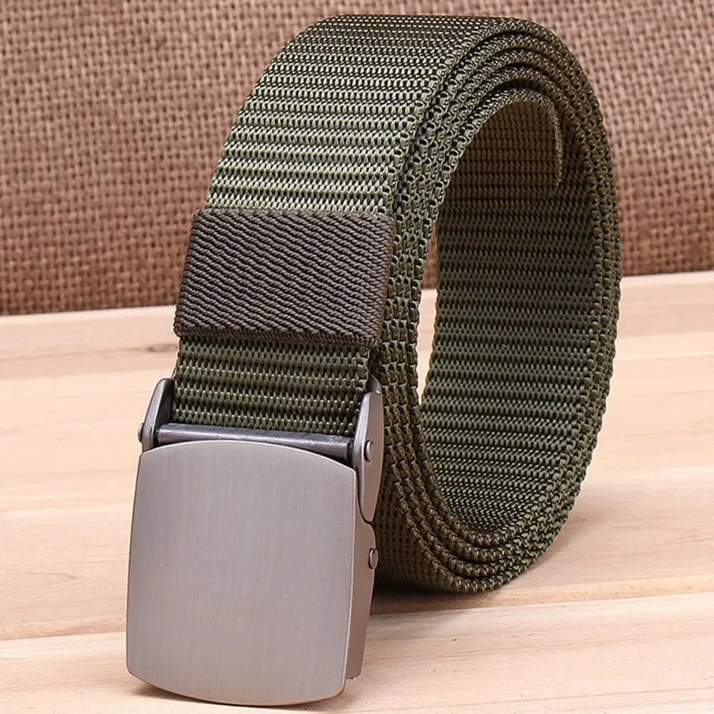 Ремень тканевый унисекс с автоматической застежкой шириной 38 мм|belt for men|fashion belts