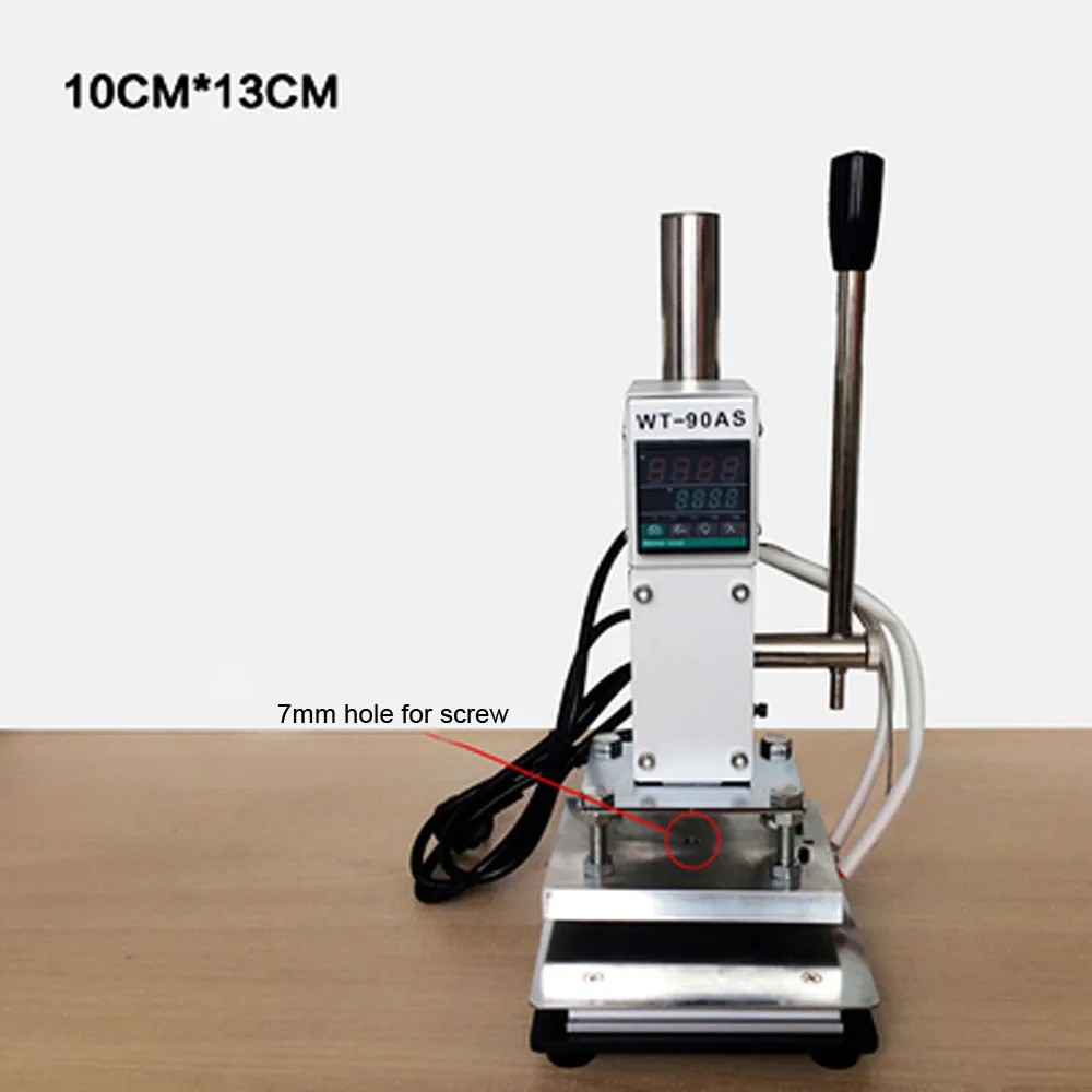 

Hot Foil Stamping Pressure Mark macine 5*7cm/8*10cm/ 10*13cm with Holder for PVC leather PU and paper stamping