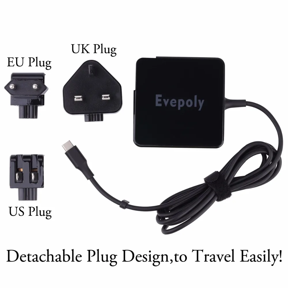 Новинка 5 В ~ 20 3A 20.3 61 Вт 3.25A 65 PD Тип USB C Мощность адаптер для Apple MacBook Pro/Asus